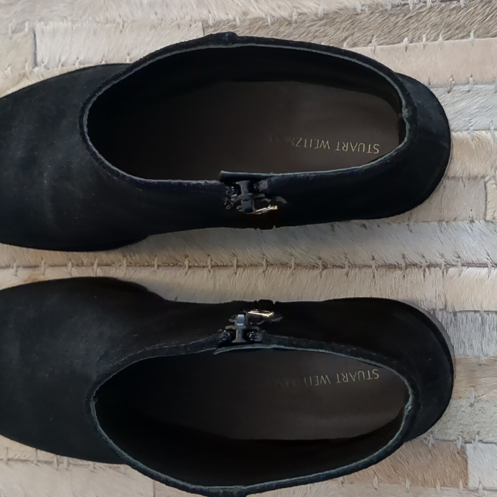 Stuart Weitzman Maelie Black Sport Suede Boots - Picture 6 of 10